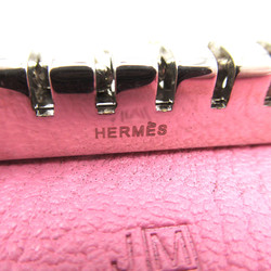 HERMES Bearn key holder 6-row Pink Shave leather