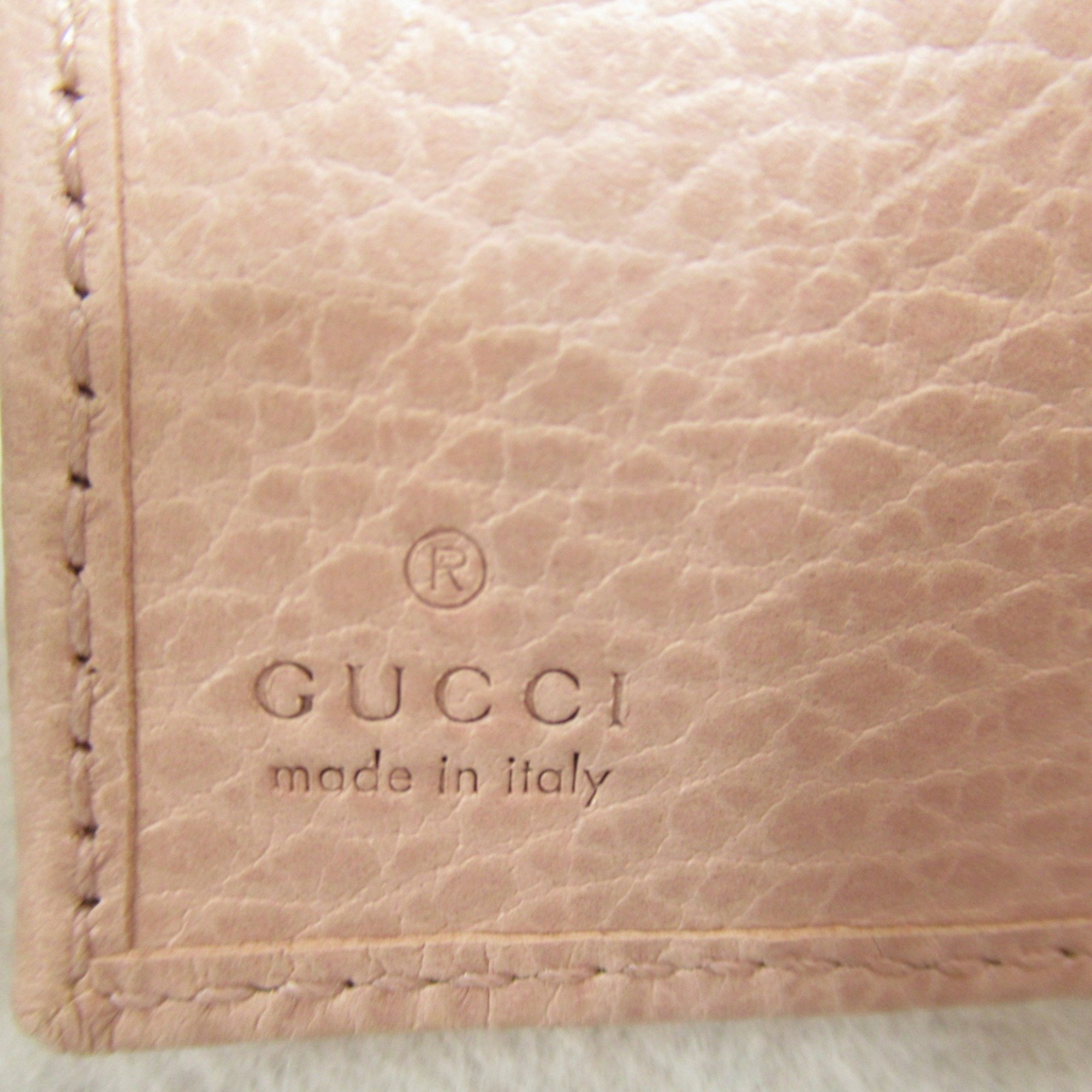 GUCCI Double SidedWallet Pink leather 474746