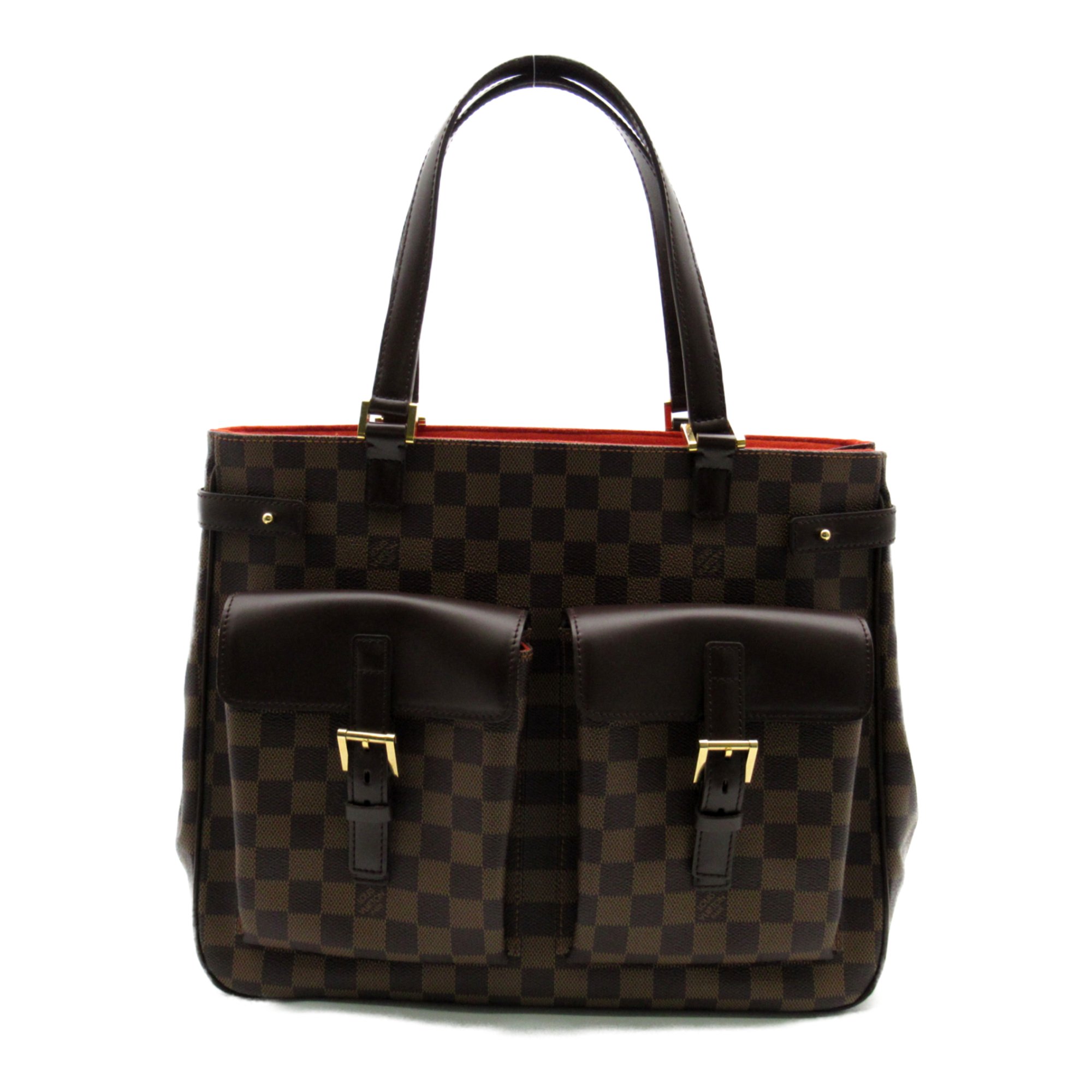 LOUIS VUITTON Uzes Tote Bag Black Damier PVC coated canvas N51128