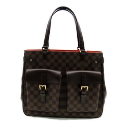 LOUIS VUITTON Uzes Tote Bag Black Damier PVC coated canvas N51128