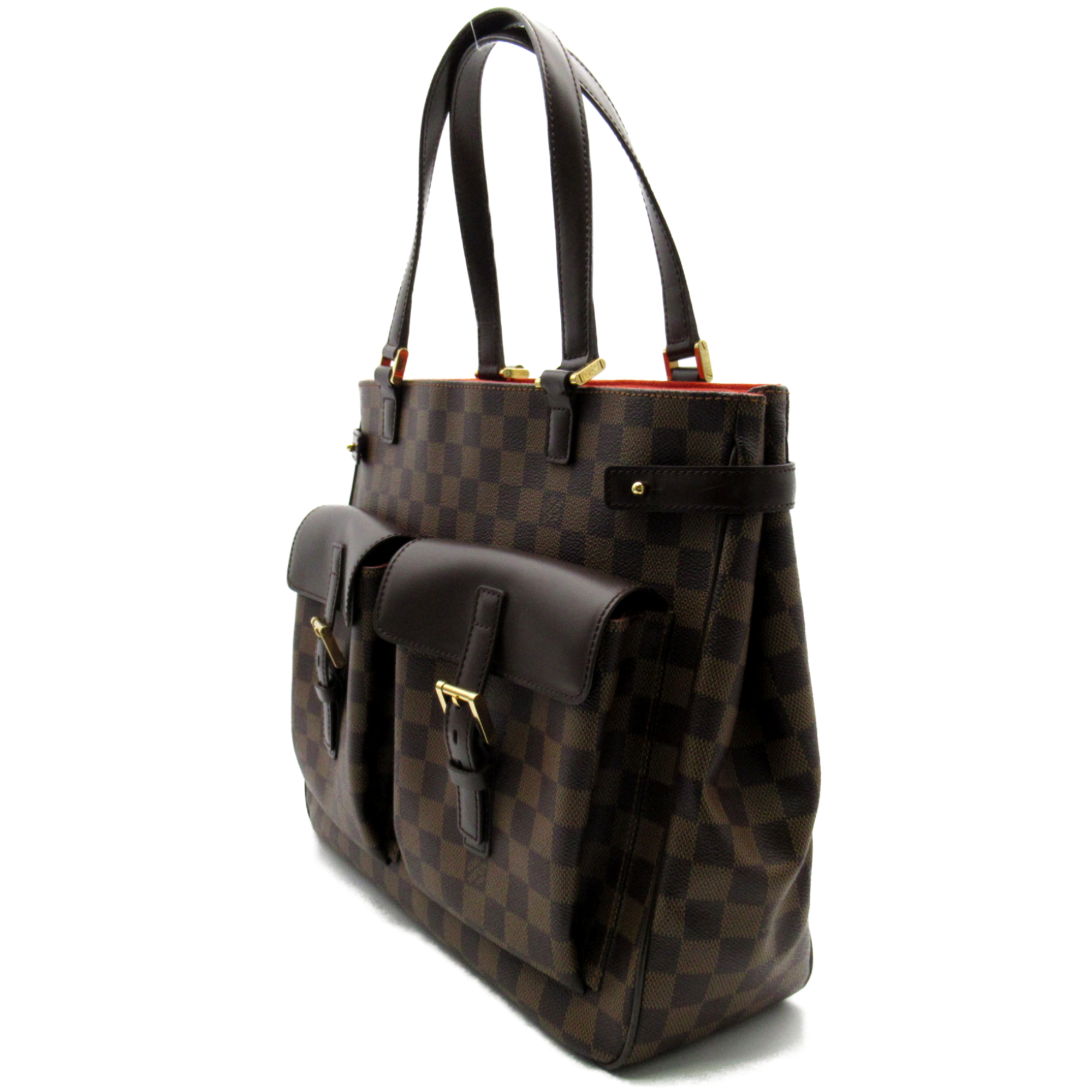 LOUIS VUITTON Uzes Tote Bag Black Damier PVC coated canvas N51128