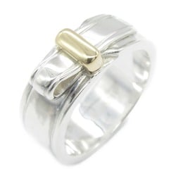 HERMES Artemis Ribbon Ring Silver Gold K18 (Yellow Gold) Silver Gold