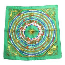 HERMES Scalf Green silk