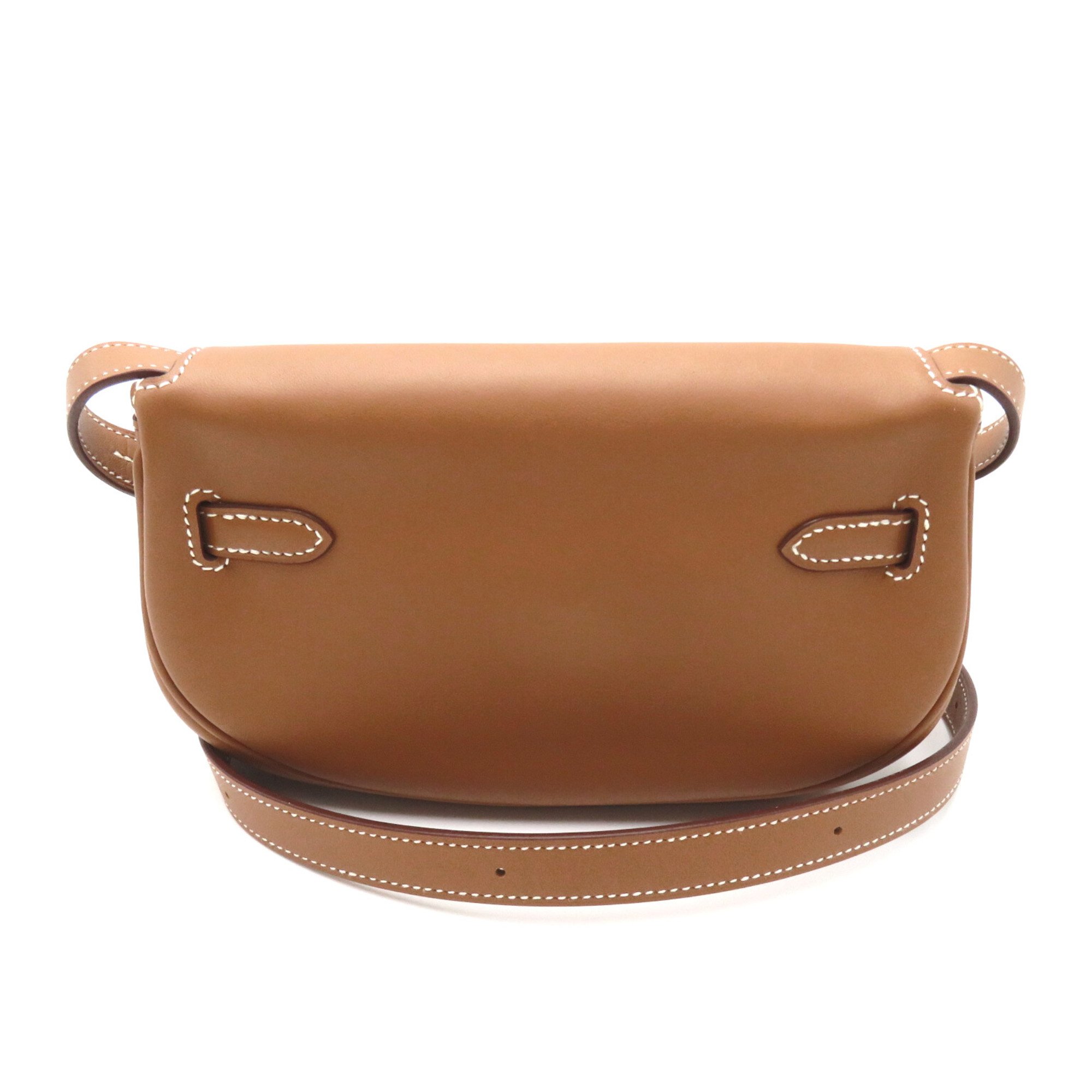 HERMES Kelly Move Gold Brown Gold Vaux Swift leather leather