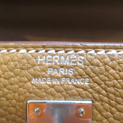 HERMES Kelly 25 Handbag Inseam Brown Gold Togo leather leather