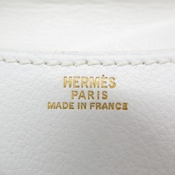 HERMES Sologne White leather