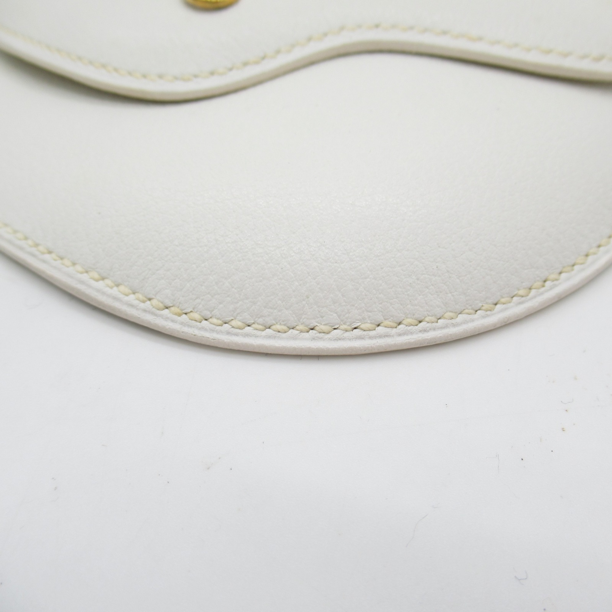 HERMES Sologne White leather