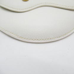 HERMES Sologne White leather