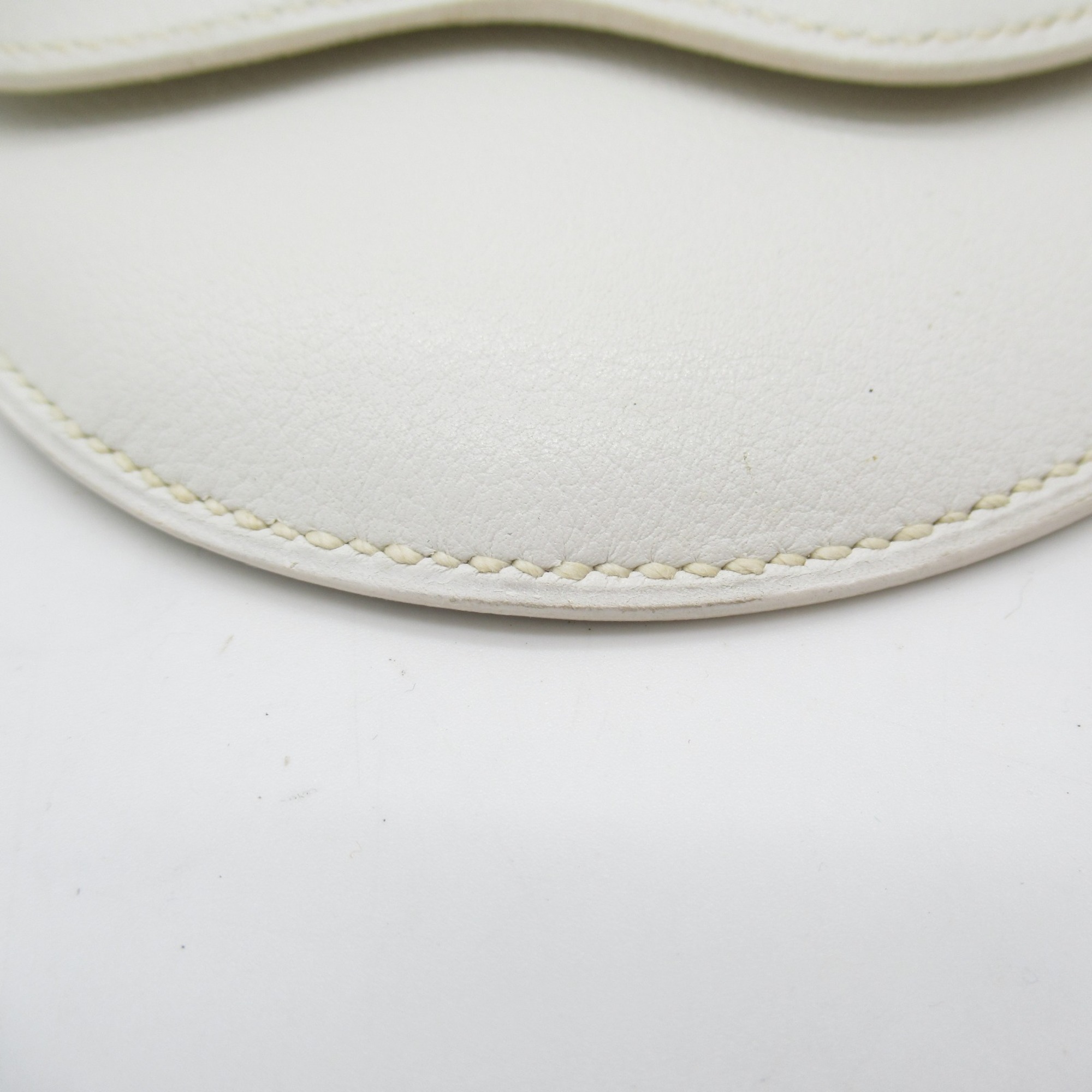 HERMES Sologne White leather