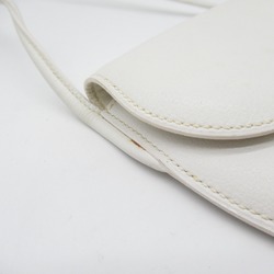 HERMES Sologne White leather