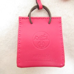 HERMES Sac Orange Rose Mexico Bag Charm Pink Rose mexico Agneau milo leather