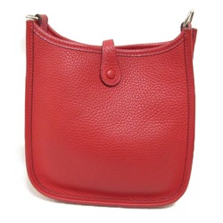 HERMES Evelyn Amazon TPM Rouge Casaque Shoulder Bag Red Rouge casaque Taurillon Clemence leather