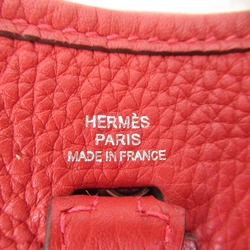 HERMES Evelyn Amazon TPM Rouge Casaque Shoulder Bag Red Rouge casaque Taurillon Clemence leather