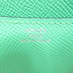 HERMES Constance Mini Comic Shoulder Bag Green leather