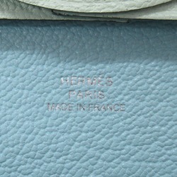 HERMES Bastia Verso Vert Fizz coin purse Green Vert Fizz Shave leather