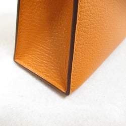 HERMES Mini Kelly 2 Verso Orange/Zanguine Handbag Orange Zanguine Orange Shave leather