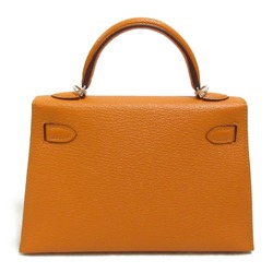 HERMES Mini Kelly 2 Verso Orange/Zanguine Handbag Orange Zanguine Orange Shave leather