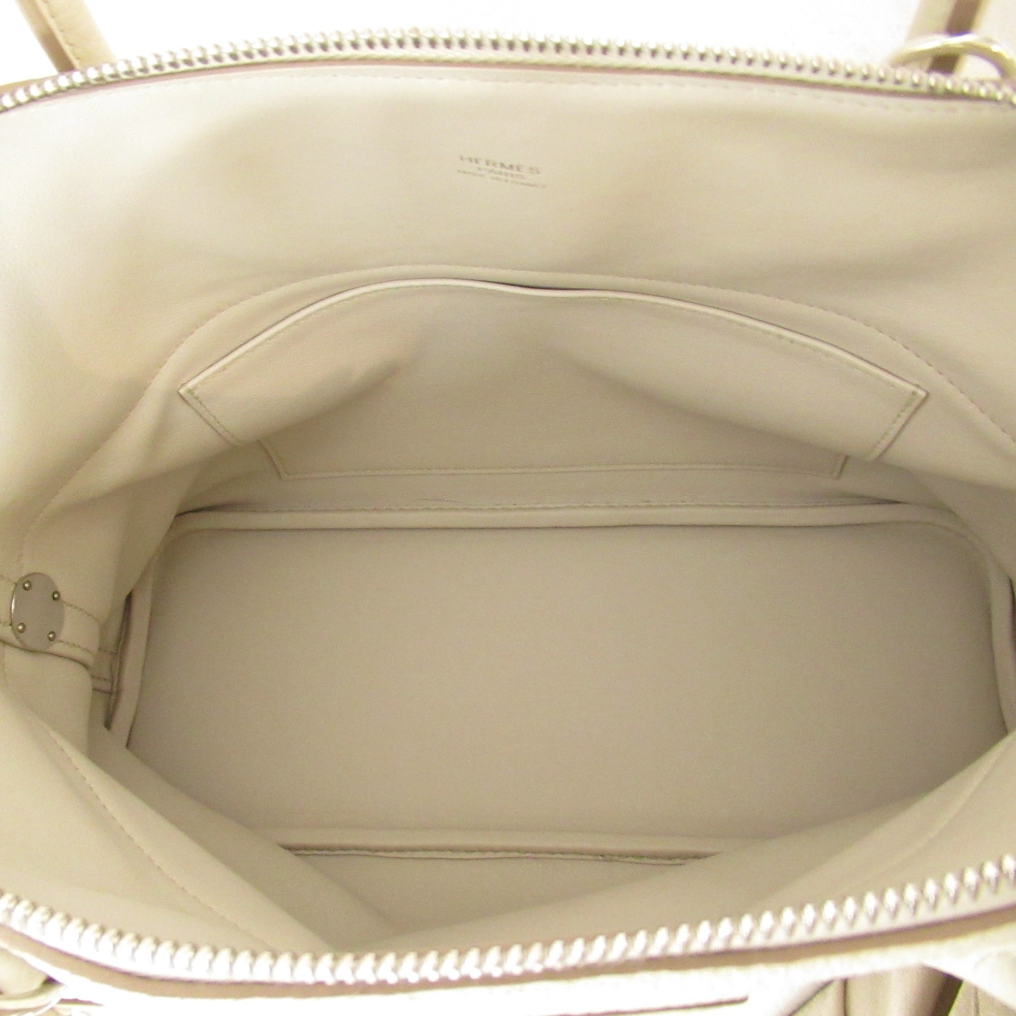 HERMES Bolide31 Craie handbag White Craie Taurillon Clemence leather