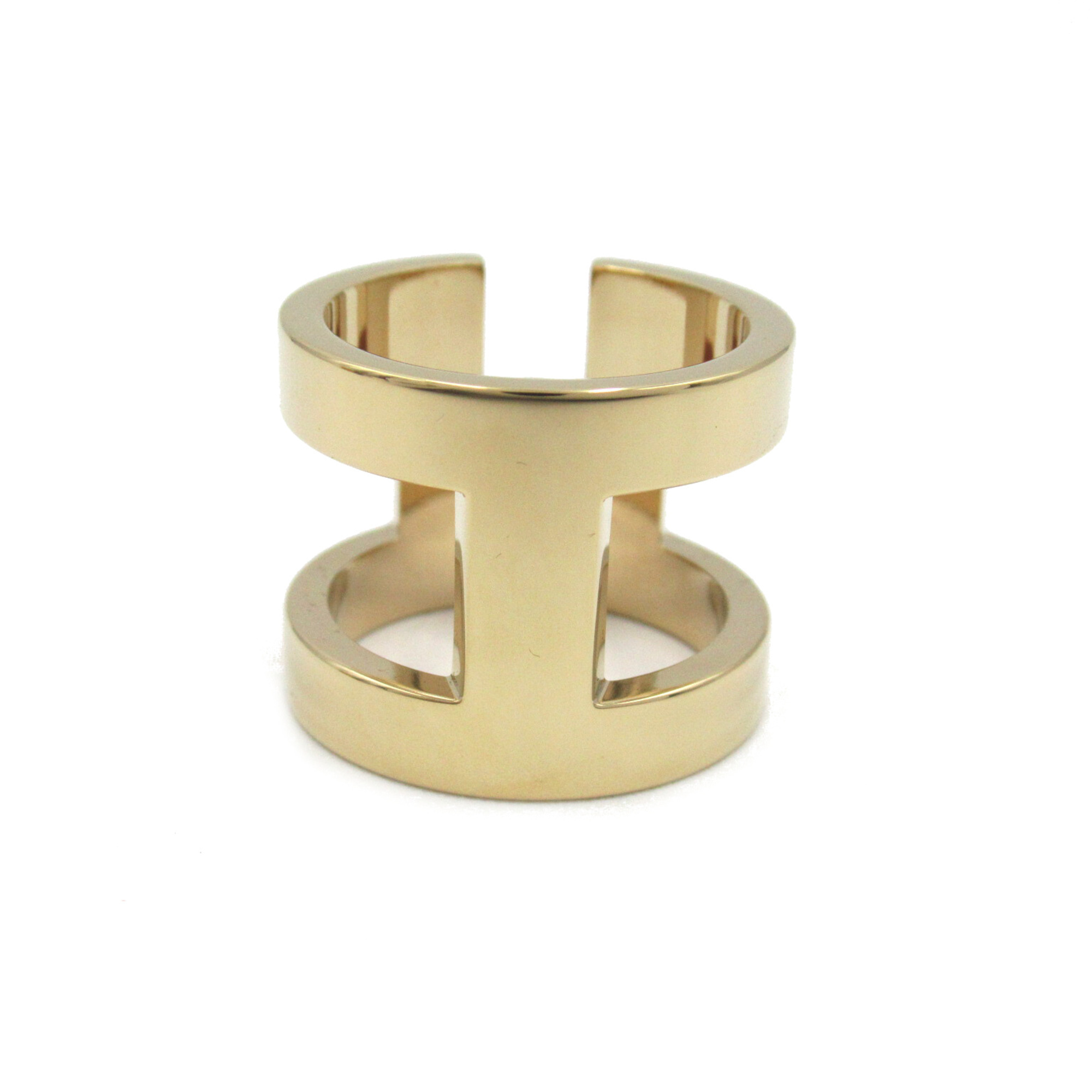 HERMES Scalf ring Gold Gold Plated