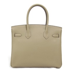 HERMES Birkin 30 handbag Gray Beige Marfa Togo leather leather