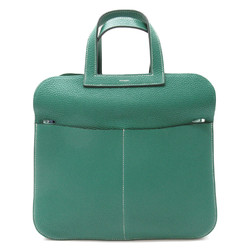 HERMES Alezan31 Shoulder Bag Green Taurillon Clemence leather