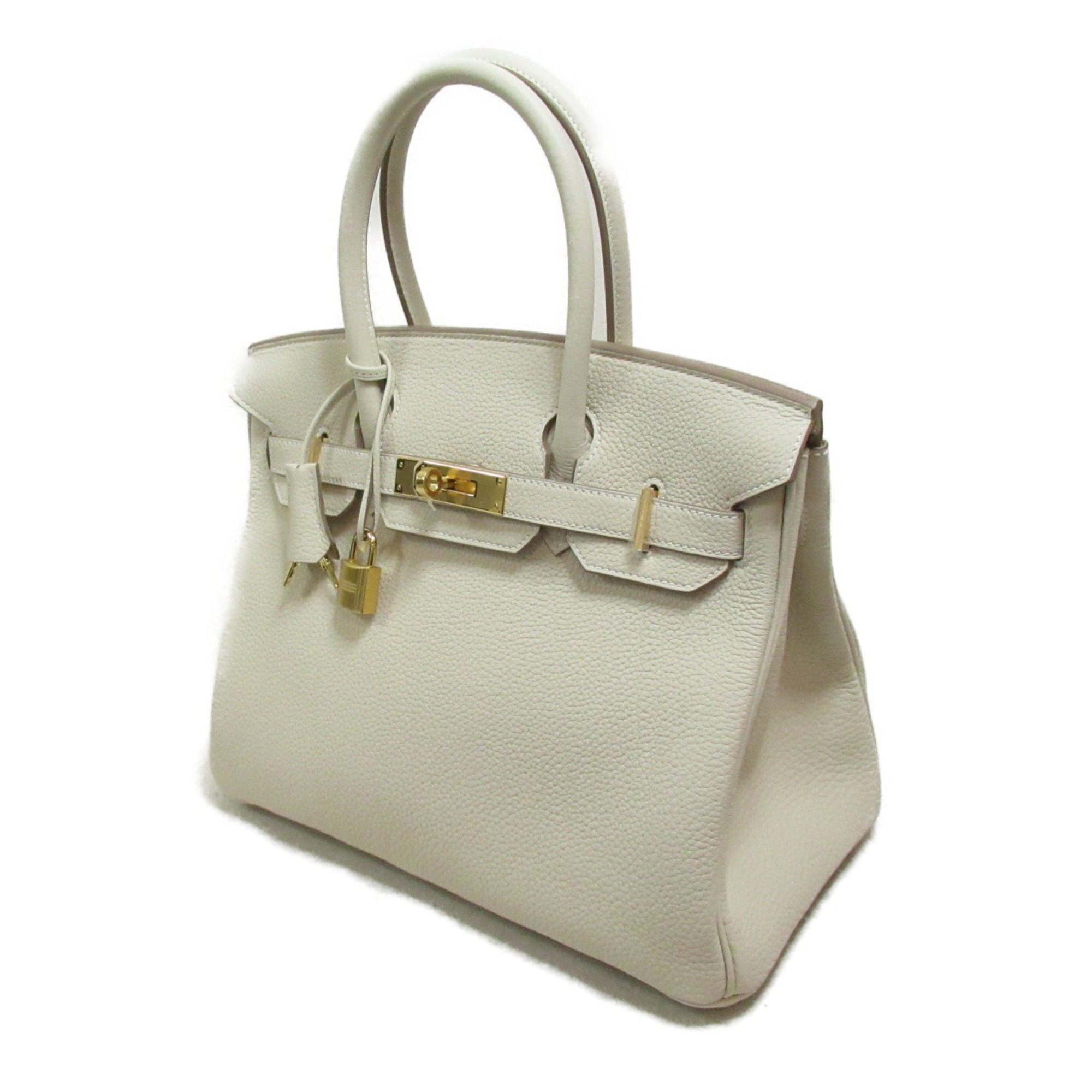 HERMES Birkin 30 Craie handbag White Craie Togo leather leather