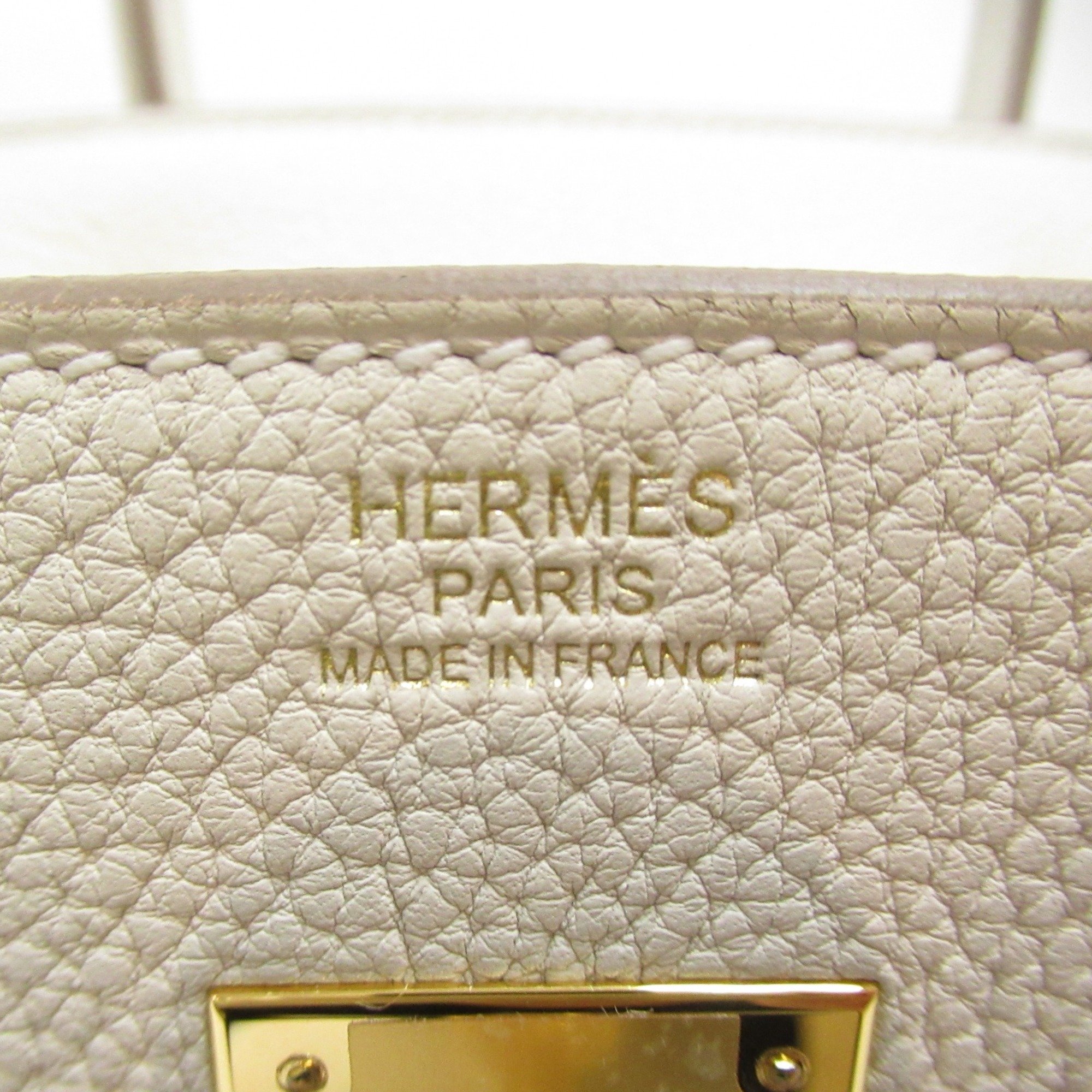 HERMES Birkin 30 Craie handbag White Craie Togo leather leather