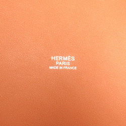 HERMES H Ambie GM Brown Beige Tiole H canvas leather