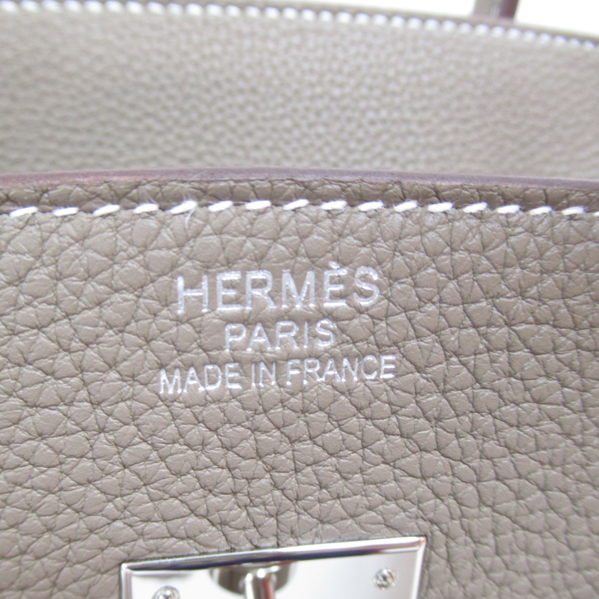 HERMES Birkin 35 handbag Brown Etoupe Grey Togo leather leather