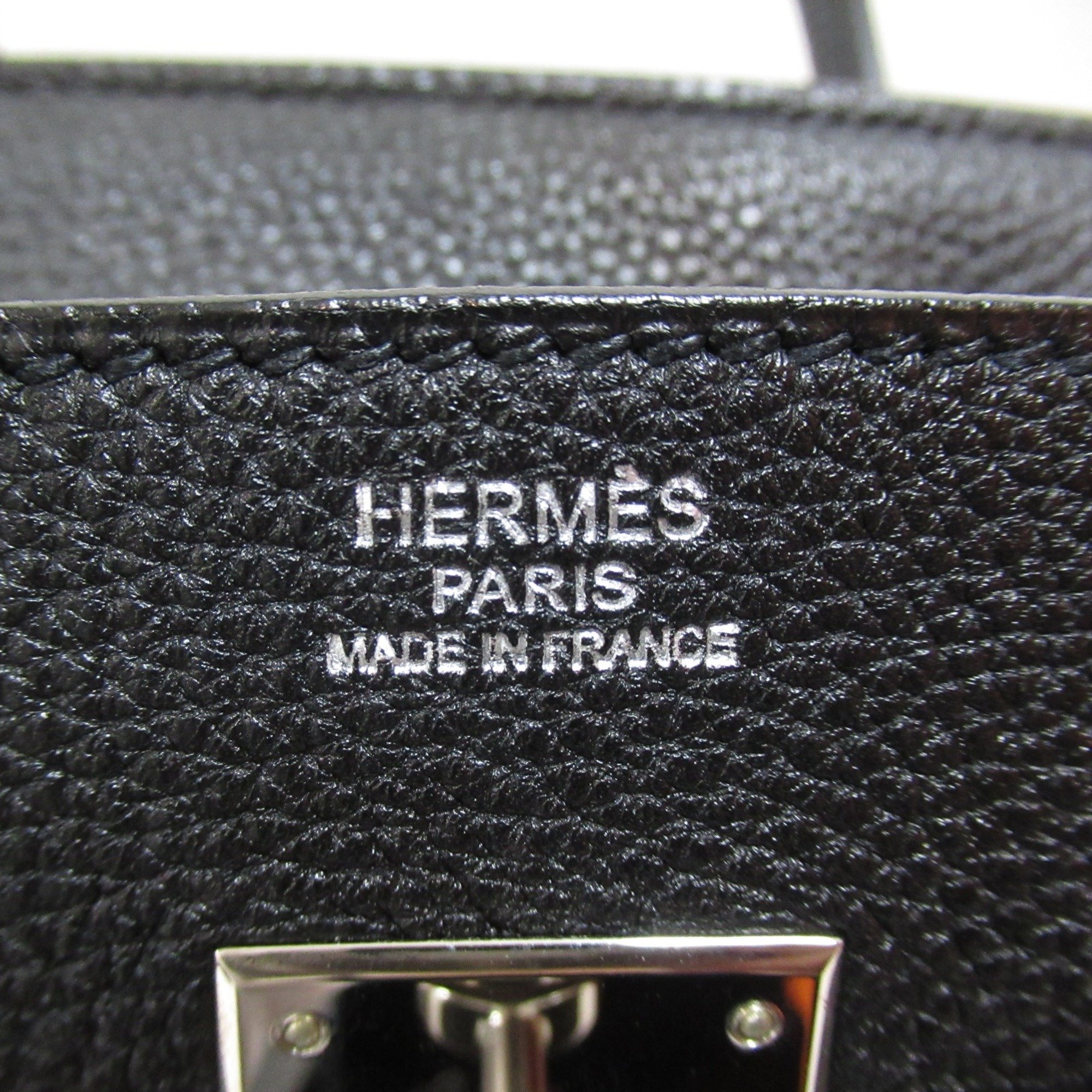 HERMES Birkin 30 Black handbag Black Noir Togo leather leather