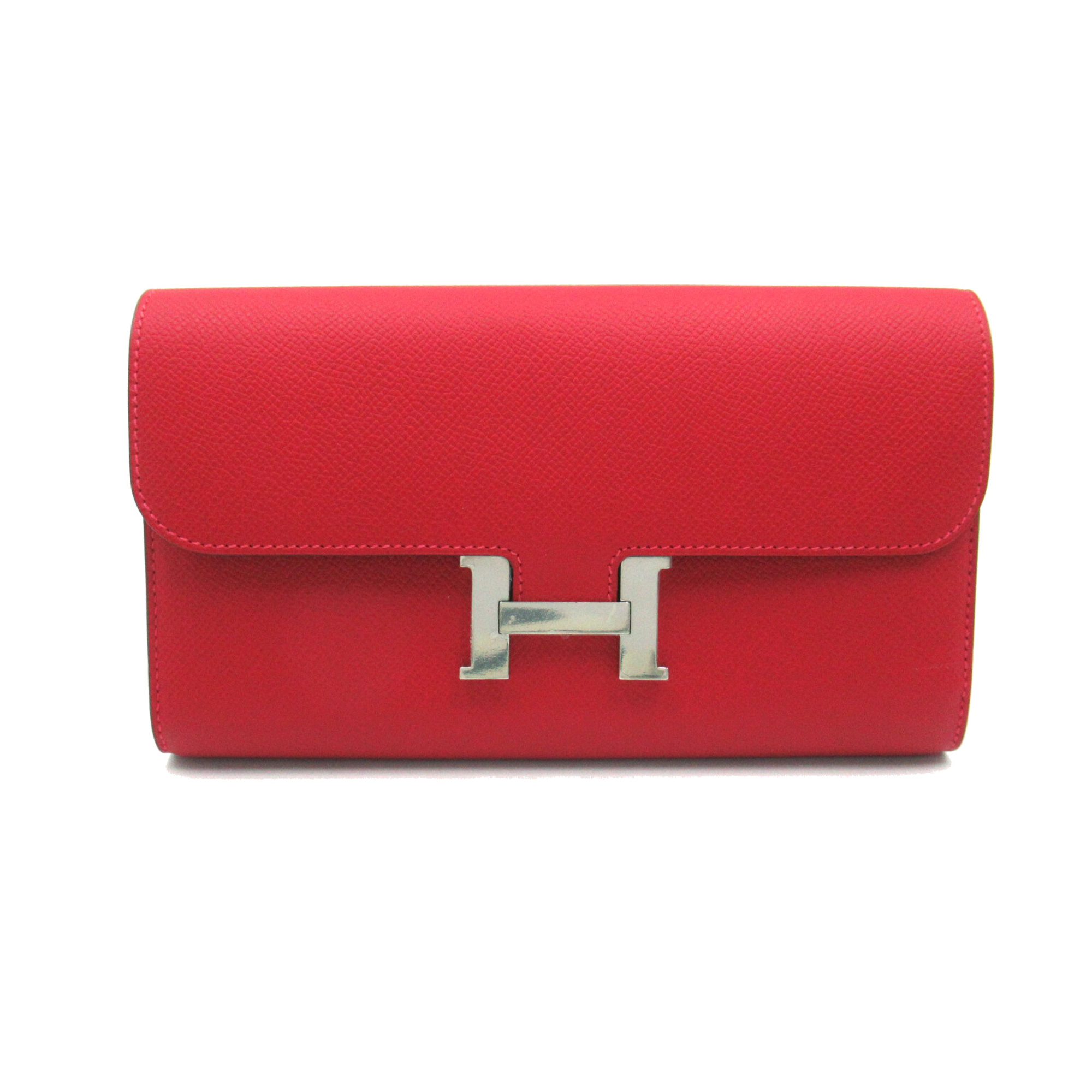 HERMES Constance Long Red Rouge casaque Epsom leather