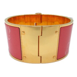 HERMES Charniere bangle Pink Gold Plated enamel