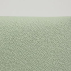 HERMES Calvi Card Case Green Pastel Green Shave leather