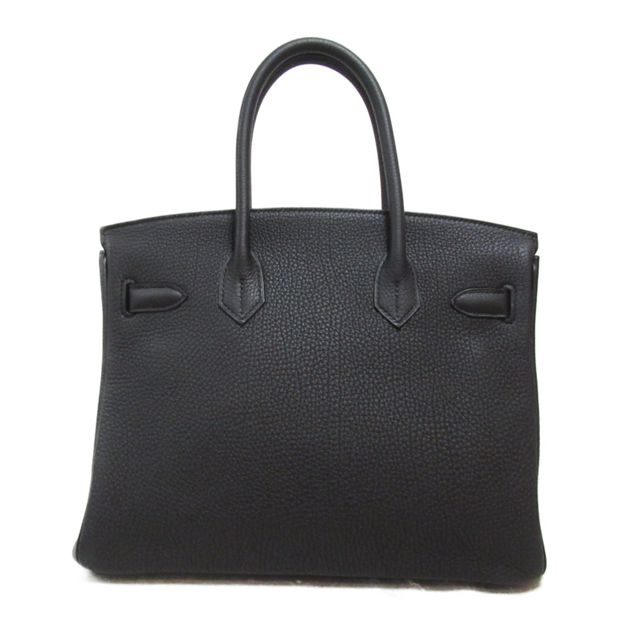 HERMES Birkin 30 handbag Black Noir Togo leather leather