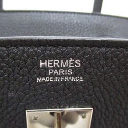 HERMES Birkin 30 handbag Black Noir Togo leather leather