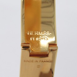 HERMES Click ash bangle Gold Matte Gold/Black Gold Plated