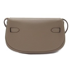 HERMES Kelly Move Etoupe Grey Shoulder Bag Beige Etoupe Grey Vaux Swift leather leather