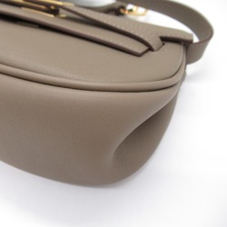 HERMES Kelly Move Etoupe Grey Shoulder Bag Beige Etoupe Grey Vaux Swift leather leather