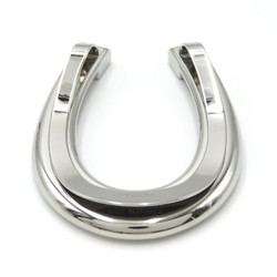 HERMES Horseshoe Money Clip Silver metal