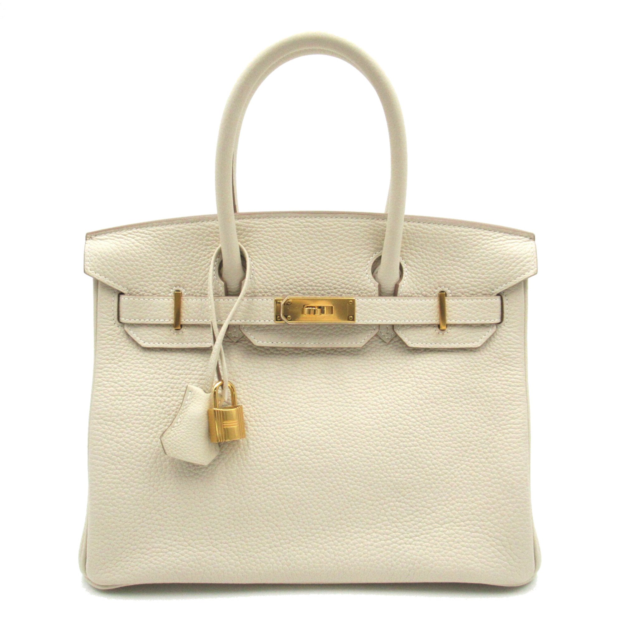 HERMES Birkin 30 Beige Craie Togo leather Calfskin (cowhide)