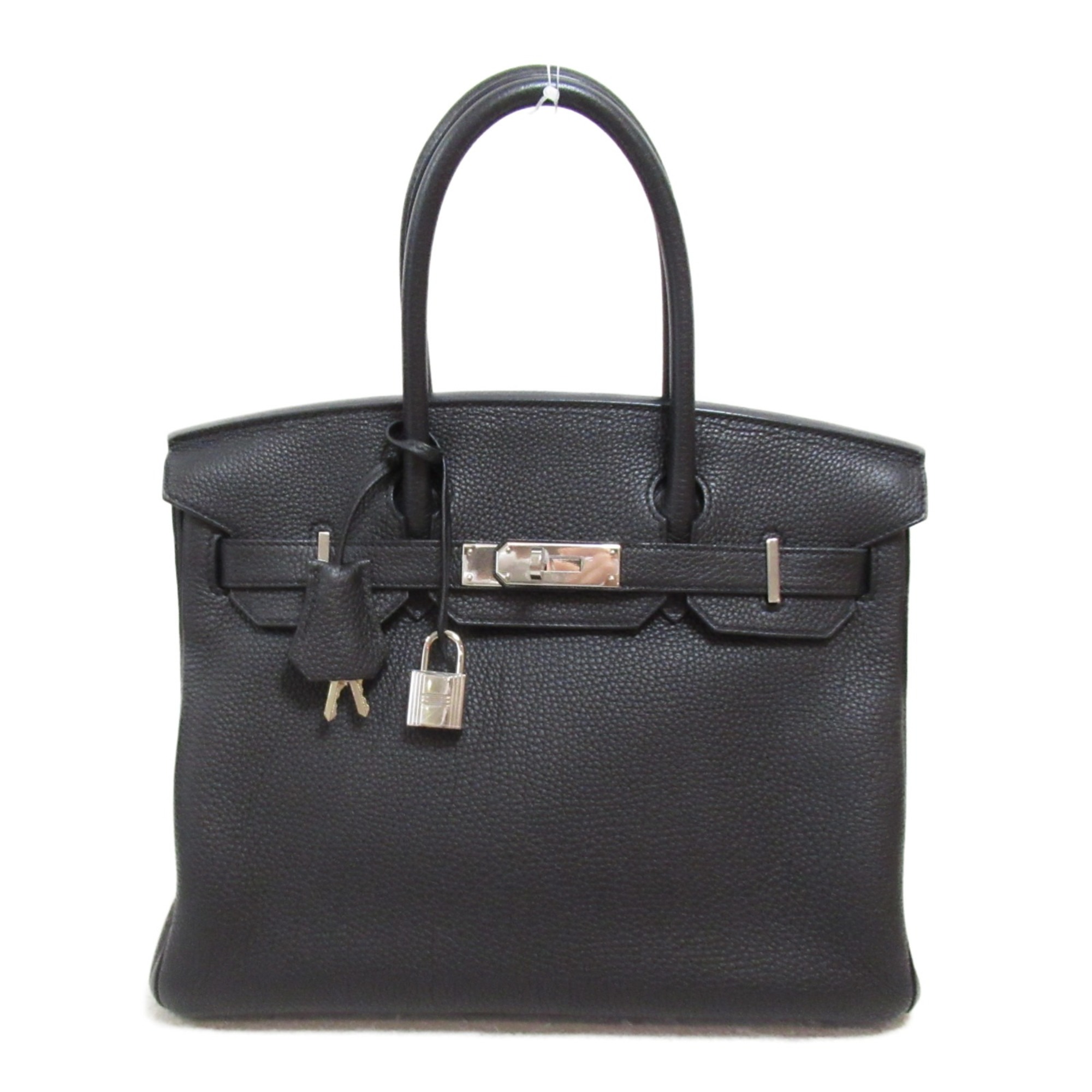 HERMES Birkin 30 Black handbag Black Noir Togo leather leather