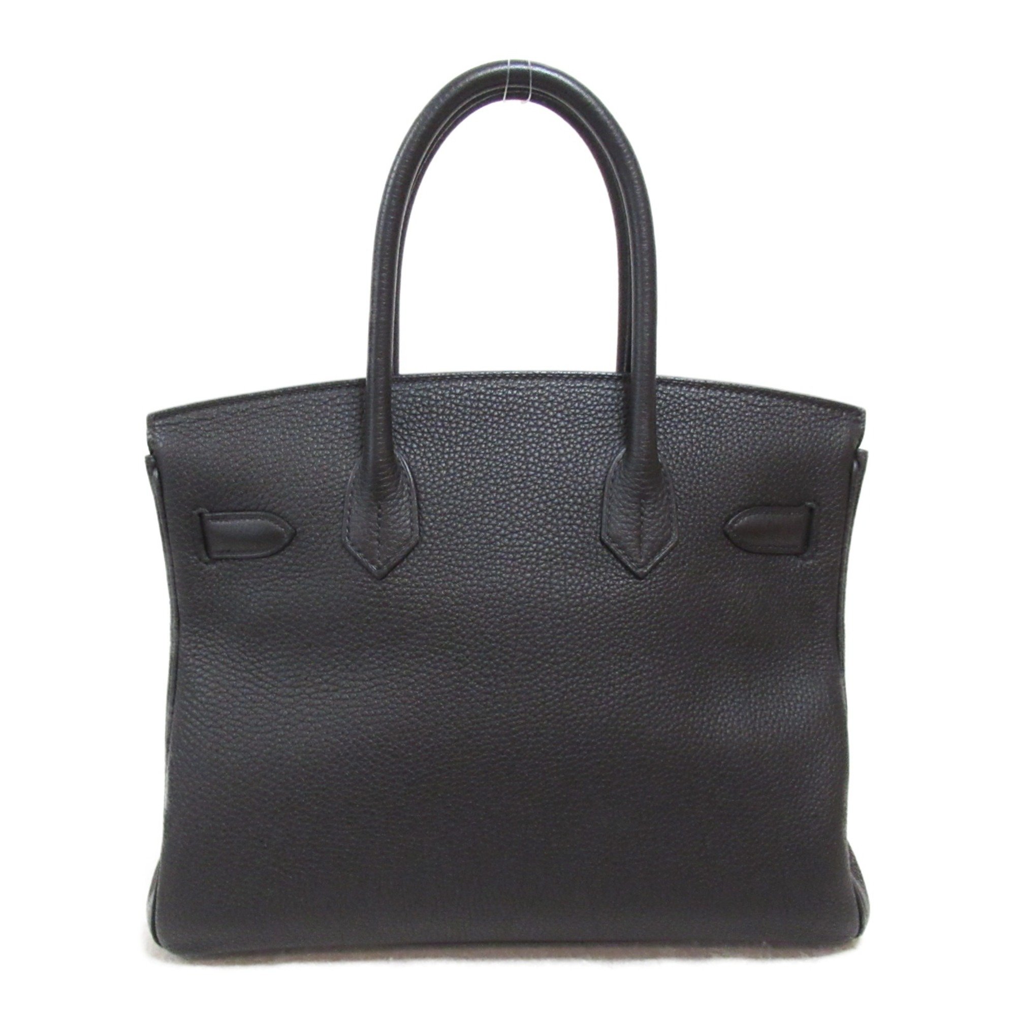 HERMES Birkin 30 Black handbag Black Noir Togo leather leather