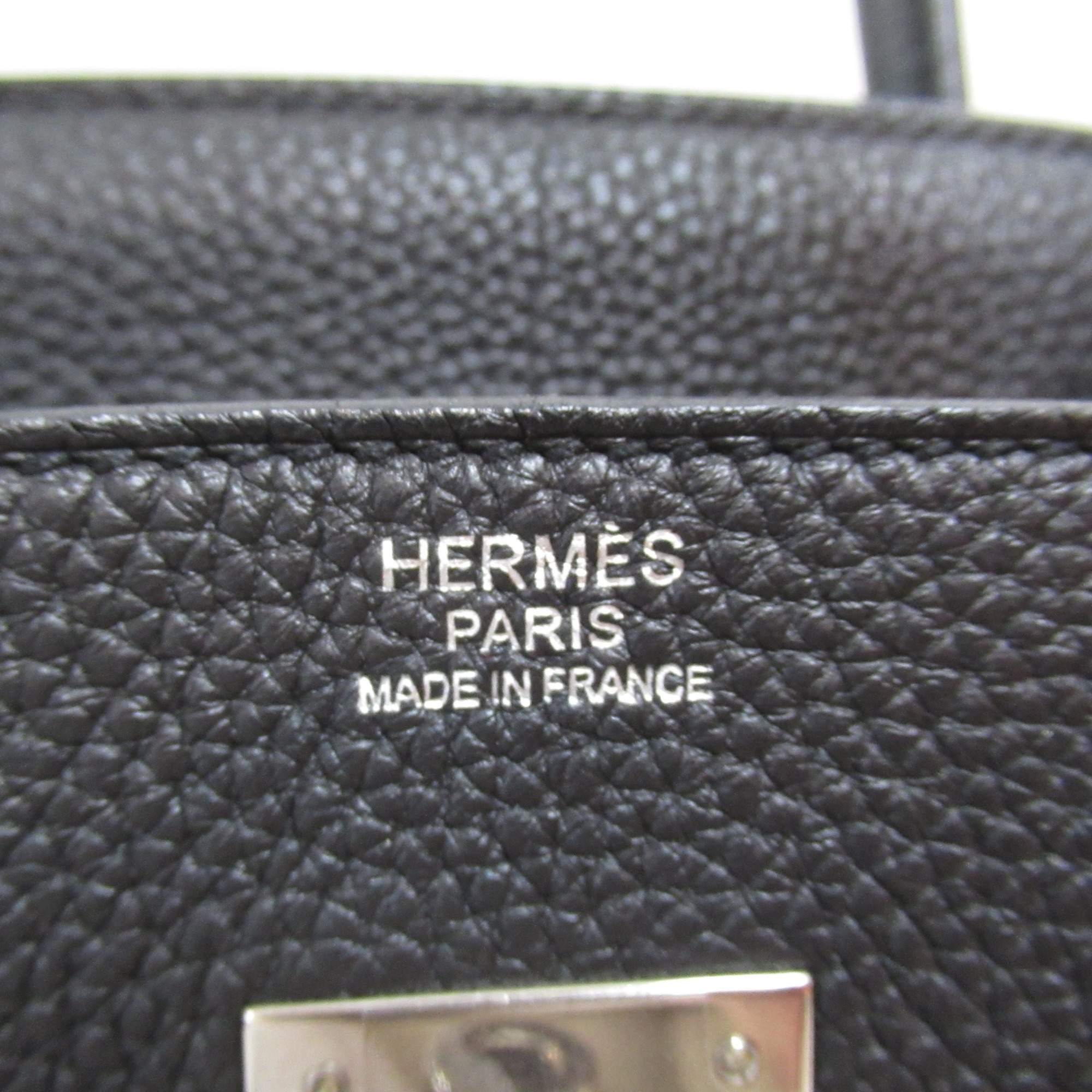 HERMES Birkin 30 Black handbag Black Noir Togo leather leather