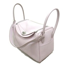 HERMES Lindy 26 Mauve Pale Shoulder Bag Purple mauve pail Taurillon Clemence leather