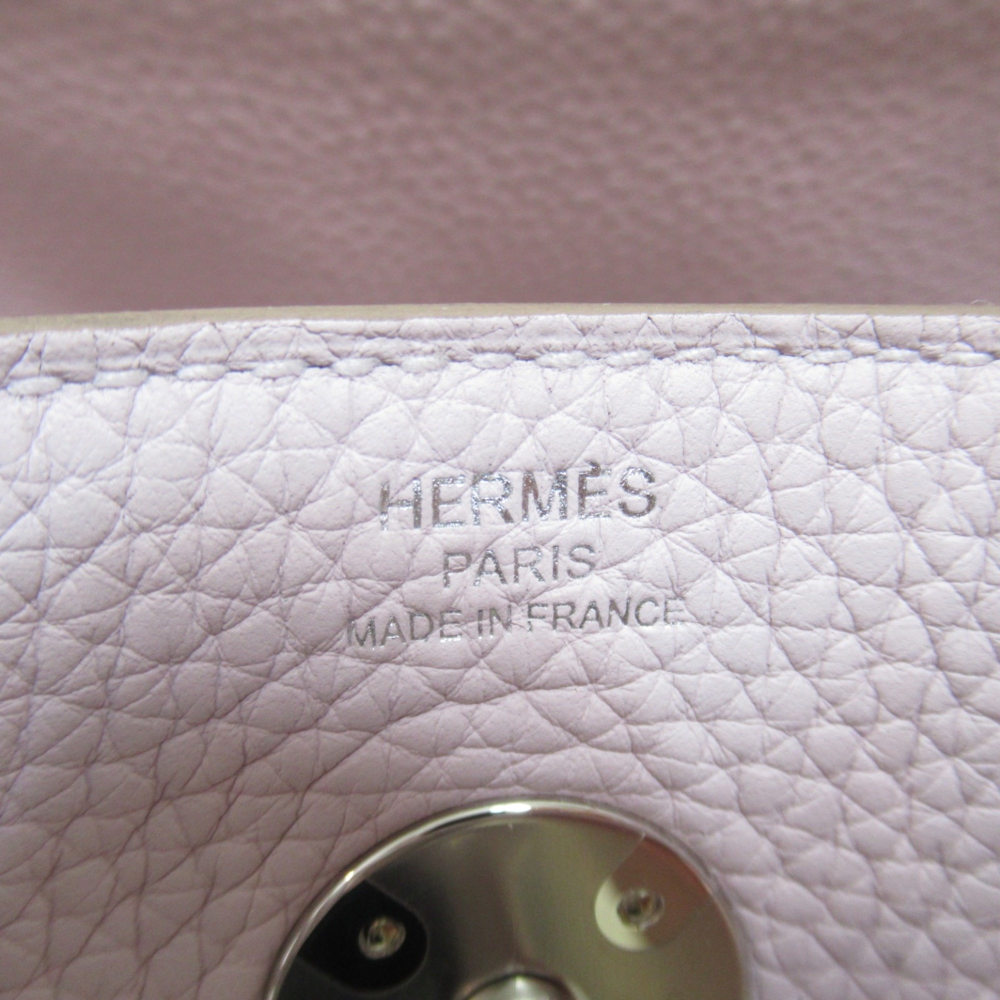 HERMES Lindy 26 Mauve Pale Shoulder Bag Purple mauve pail Taurillon Clemence leather