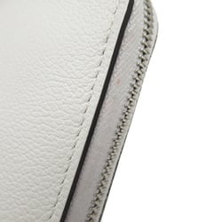 HERMES azap silk in long White New White Ever color leather