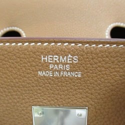 HERMES Birkin 35 handbag Brown Gold Togo leather leather