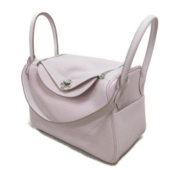 HERMES Lindy 26 Verso Mauve Pale Shoulder Bag Purple mauve pail Taurillon Clemence leather