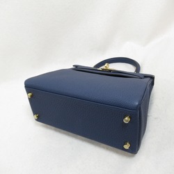 HERMES Kelly 25 Blue Navy Handbag Inner Stitching Navy Blue navy Togo leather leather