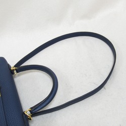 HERMES Kelly 25 Blue Navy Handbag Inner Stitching Navy Blue navy Togo leather leather